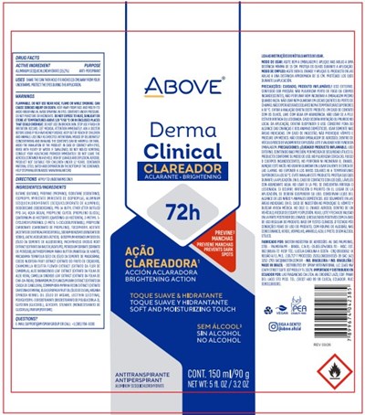 Above Cream Original Woman Antiperspirant Deodorant 72h (Derma Clinical Above 96h)